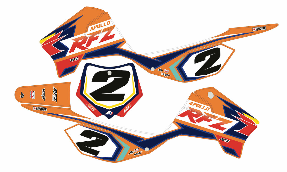 Pièce Apollo 375-518OR — RFZ STICKER ORANGE