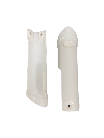 CUBIERTAS DE HORQUILLA DELANTERA BLANCAS (2 PIEZAS) — 376-801