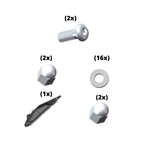Pièce Apollo BE11-049 — Left trim panel of the controller kit
