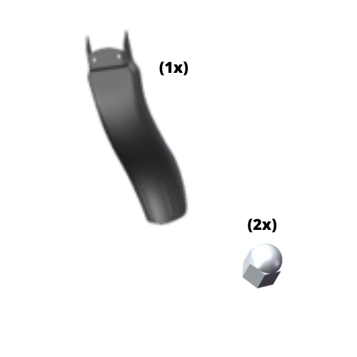 Bavette arrière + Écrou borgne — BE11-057