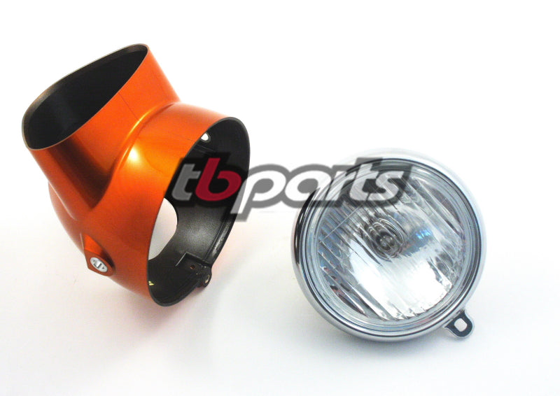 TB Headlight and Bucket Kit, Candy Topaz Orange – CT70 HKO - TBW9173