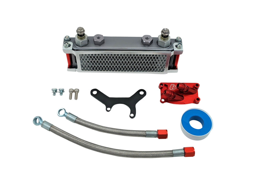 Kit de enfriador de aceite TB, placa roja - Cabezal Honda V2 - TBW9187