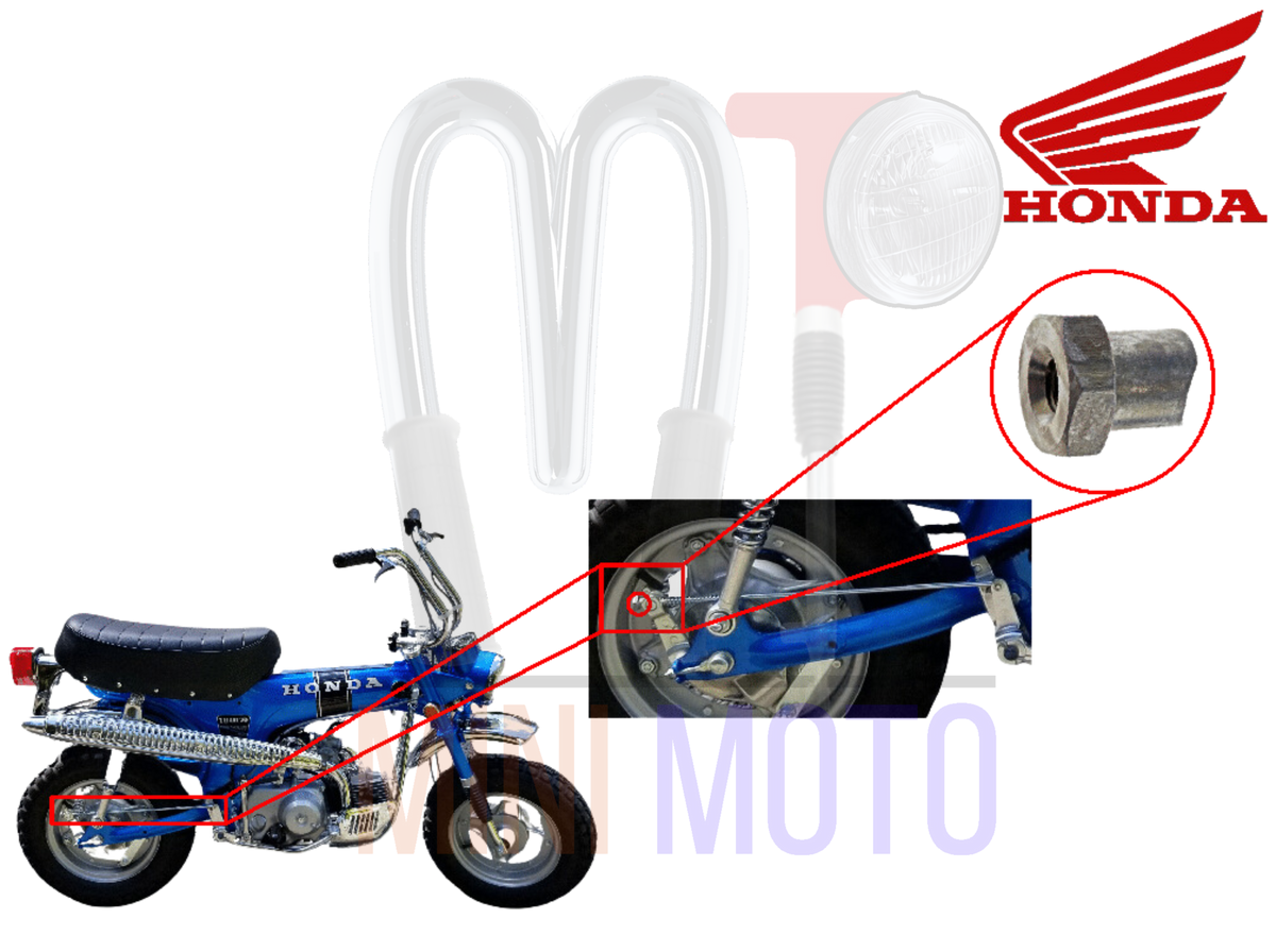 TUERCA A, AJUSTE DE VARILLA DE FRENO - PARA CT70 K0-82 - OEM P/N 95015-41000
