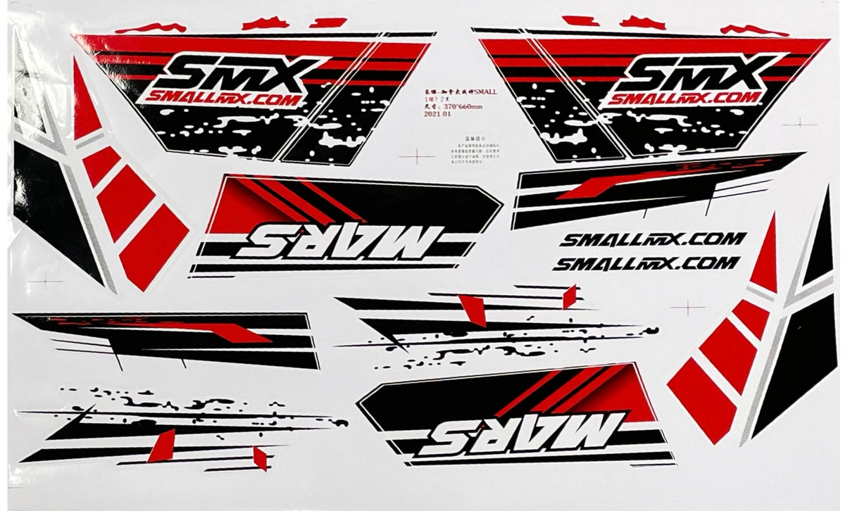 Pièce Apollo SM0190 — STICKERS MARS RED